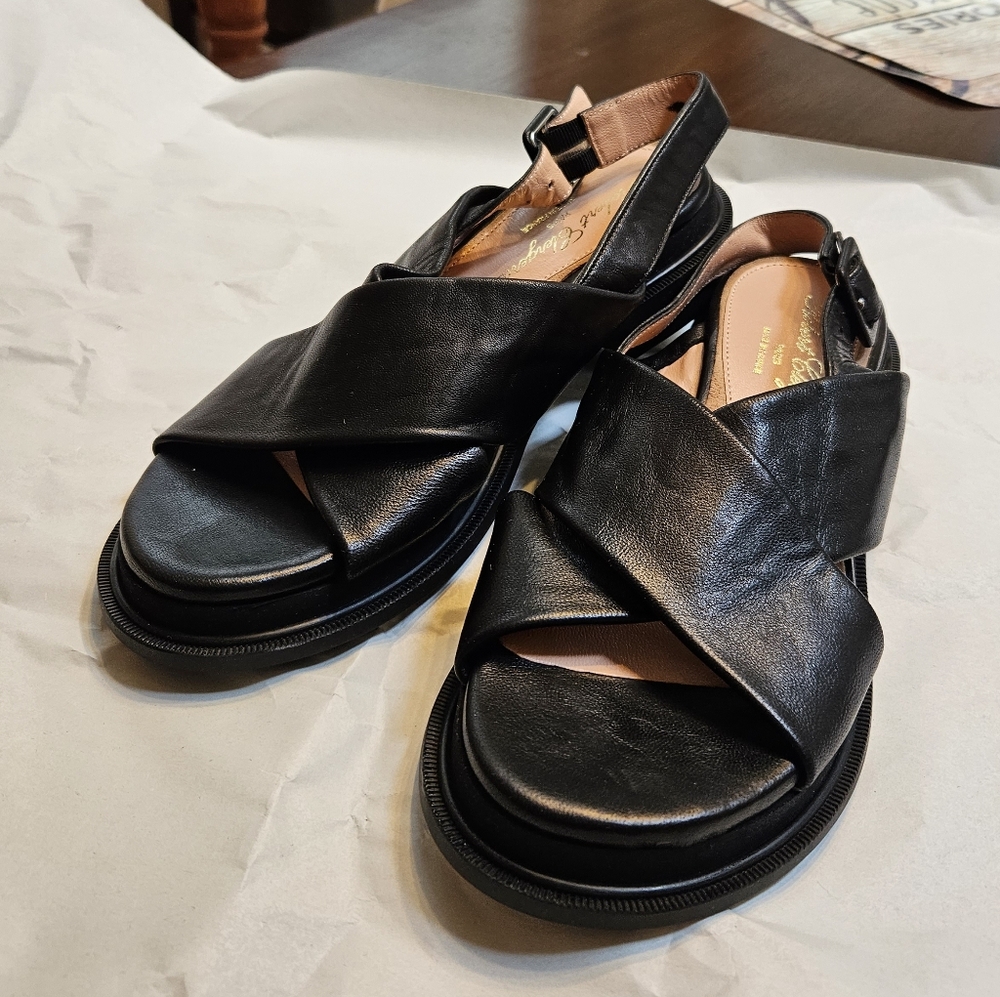 Robert Clergerie Paris Mule Black Leather Slingback Sandals Size 8 - Picture 13 of 14